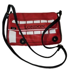 Primark London Routemaster double-decker bus crossbody bag. EUC